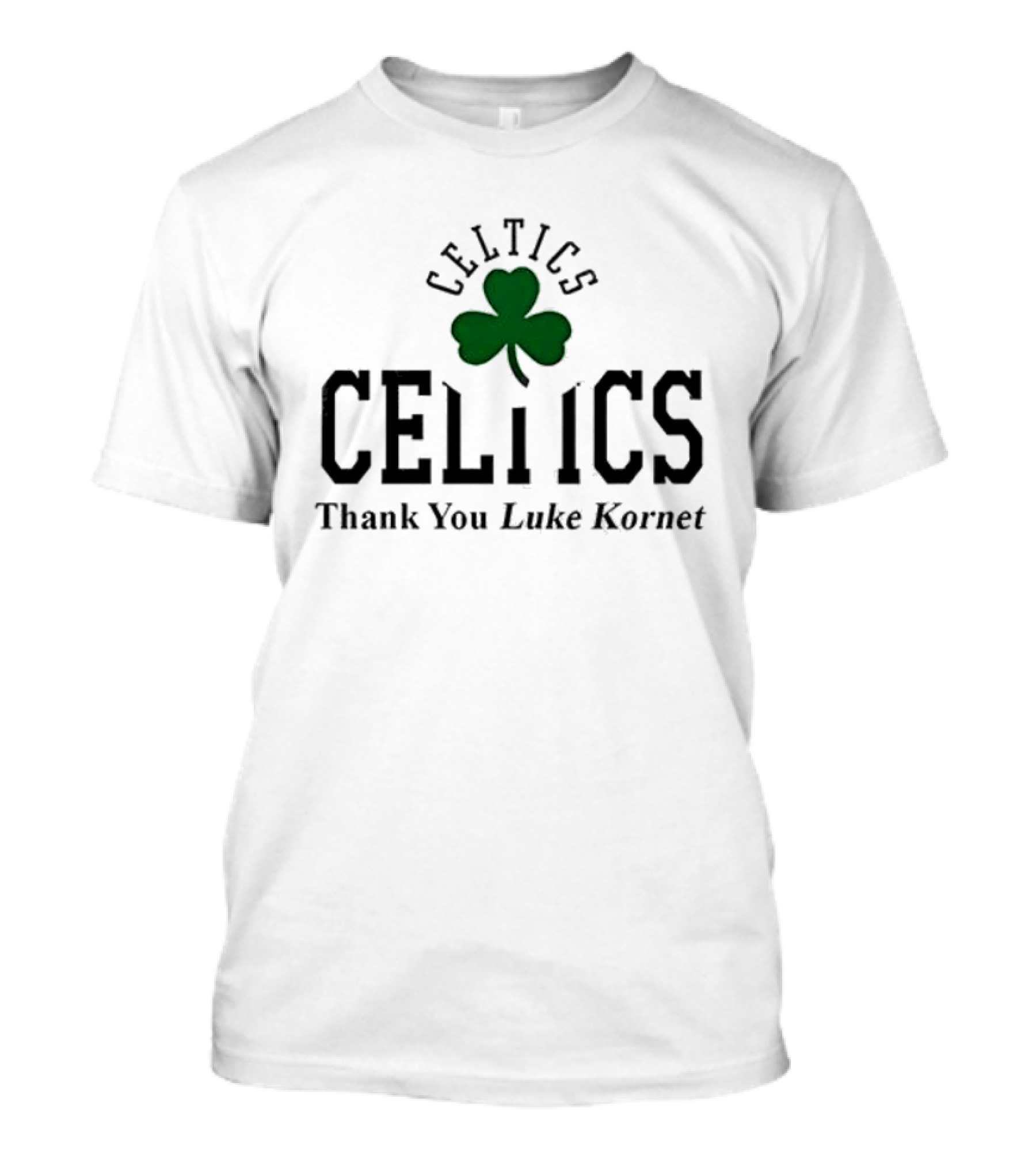 Boston Celtics Thank You Luke Kornet Shamrock T-Shirt