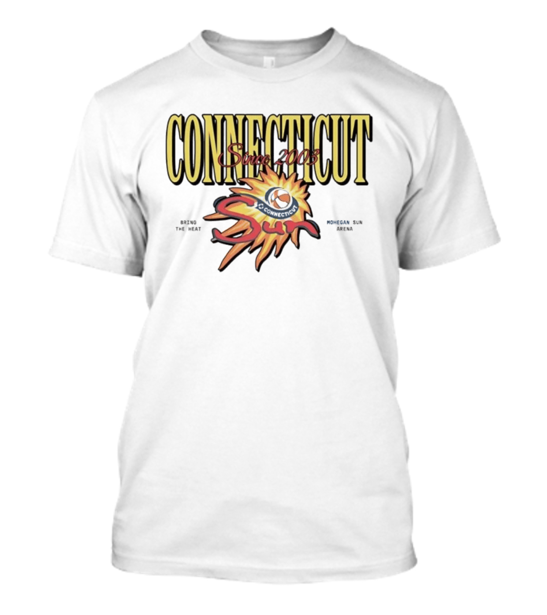 Connecticut Sun Bring The Heat Since 2003 Sun Arena T-Shirt