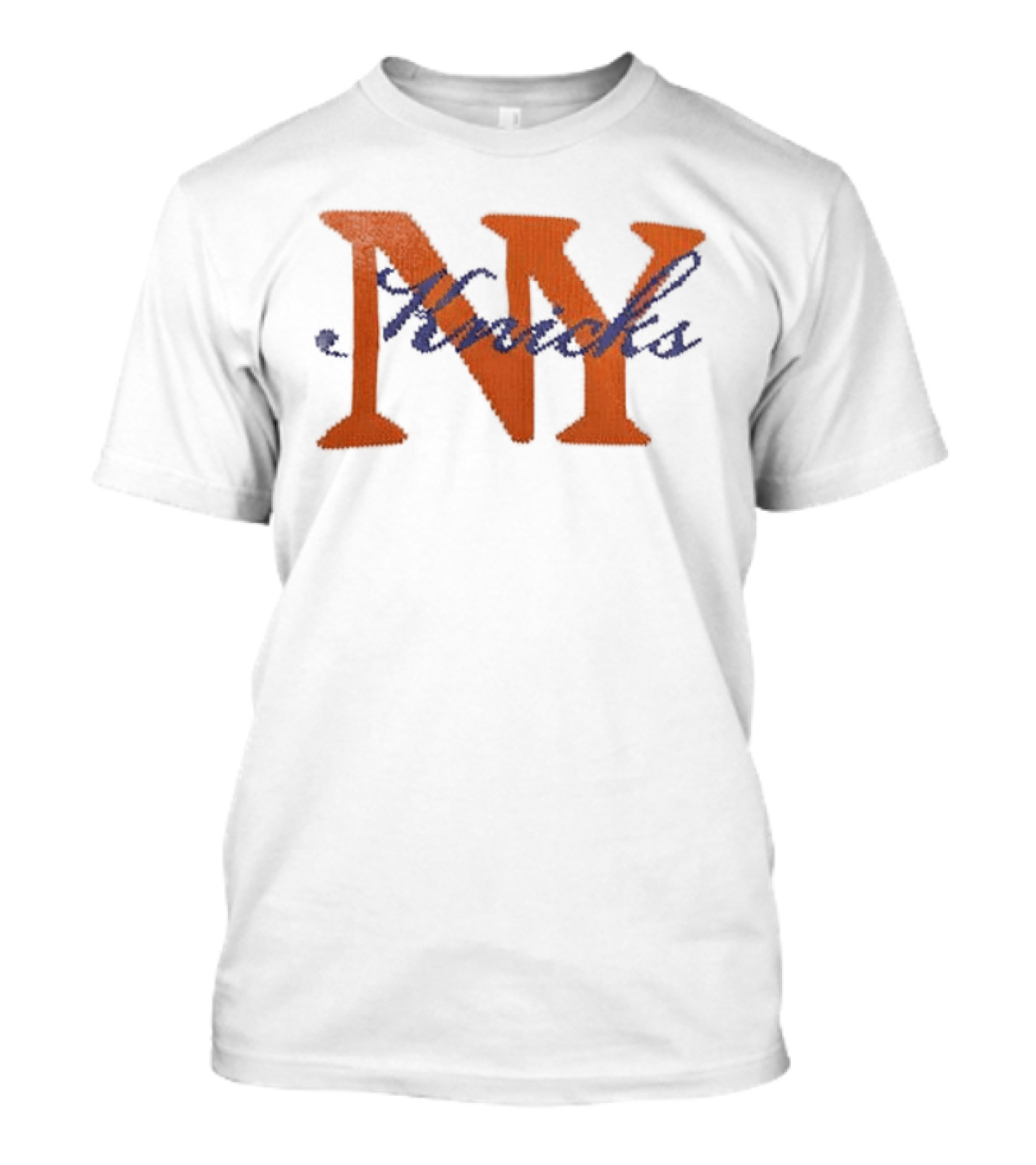 New York Knicks Iconic Orange Blue Team Spirit T-Shirt