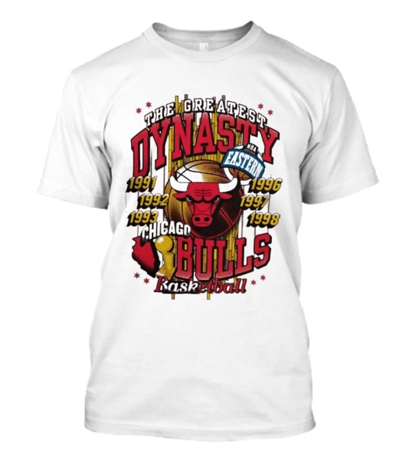The Greatest Dynasty Chicago Bulls Basketball 1991 1998 NBA Eastern Champs T-Shirt