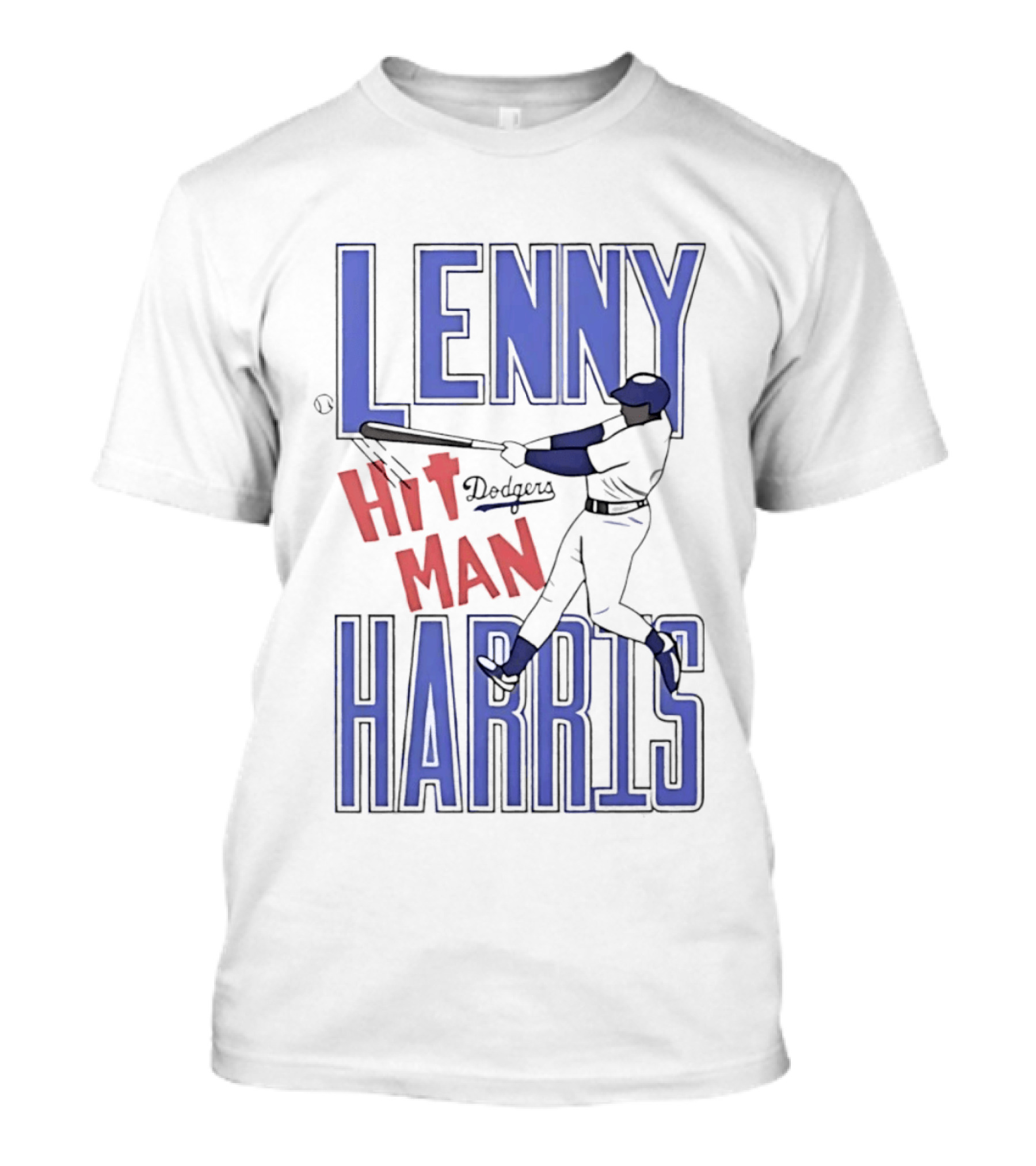 Lenny Harris Dodgers Hit Man Darryl Strawberry T-Shirt