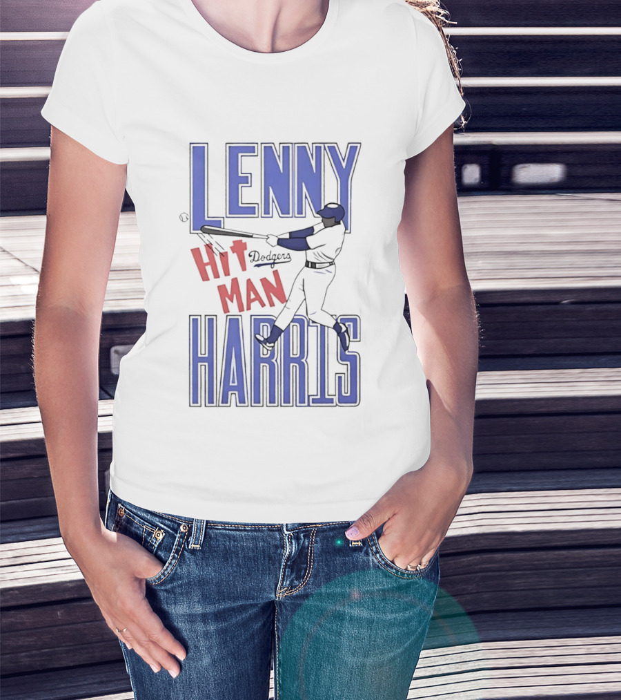 Lenny Harris Dodgers Hit Man Darryl Strawberry T-Shirt