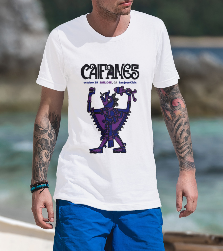 Caifanes October 29 2026 San Jose CA Concert T-Shirt