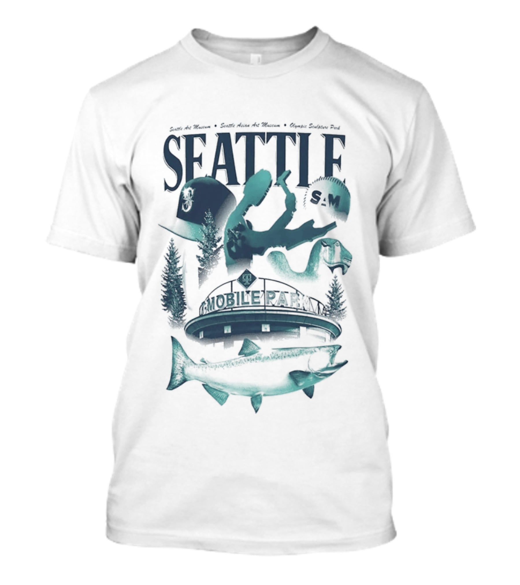 Seattle Mariners Mobile Park Sea Life Museum Night T-Shirt