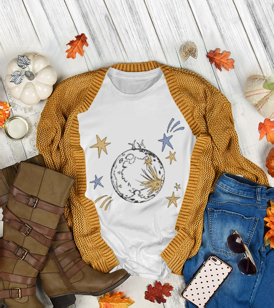 Noah Kahan Orbiter Lyrics Moon and Stars Celestial T-Shirt