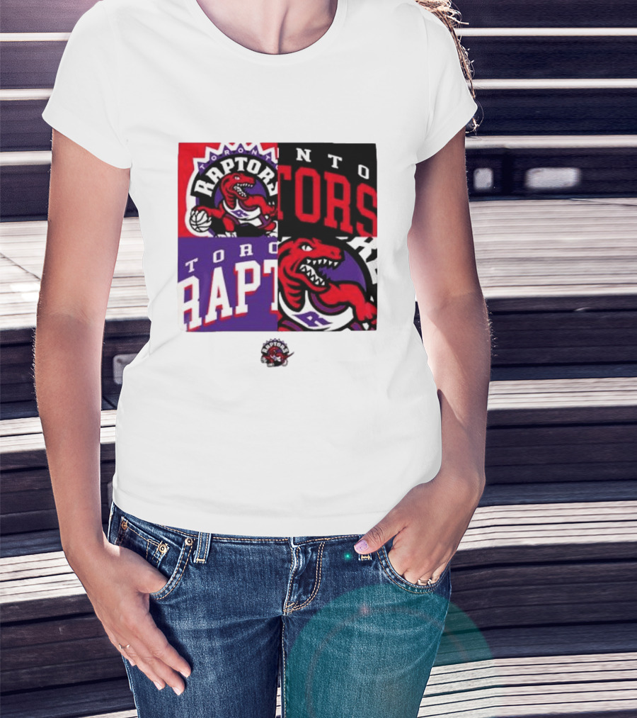 Toronto Raptors NBA Block Team Logo Graphic Raptors Basketball T-Shirt