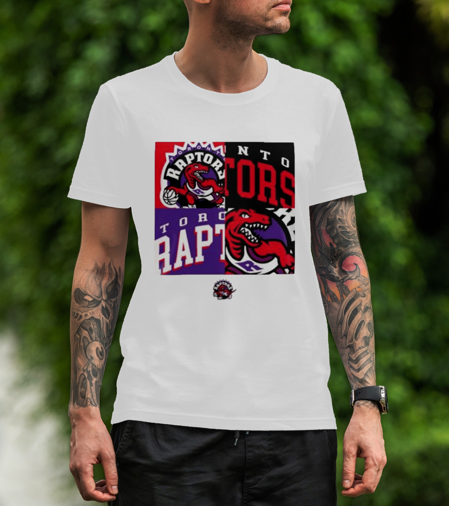 Toronto Raptors NBA Block Team Logo Graphic Raptors Basketball T-Shirt