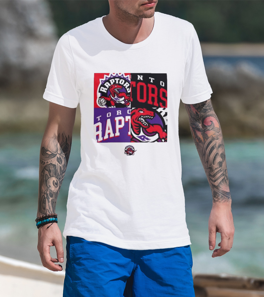 Toronto Raptors NBA Block Team Logo Graphic Raptors Basketball T-Shirt