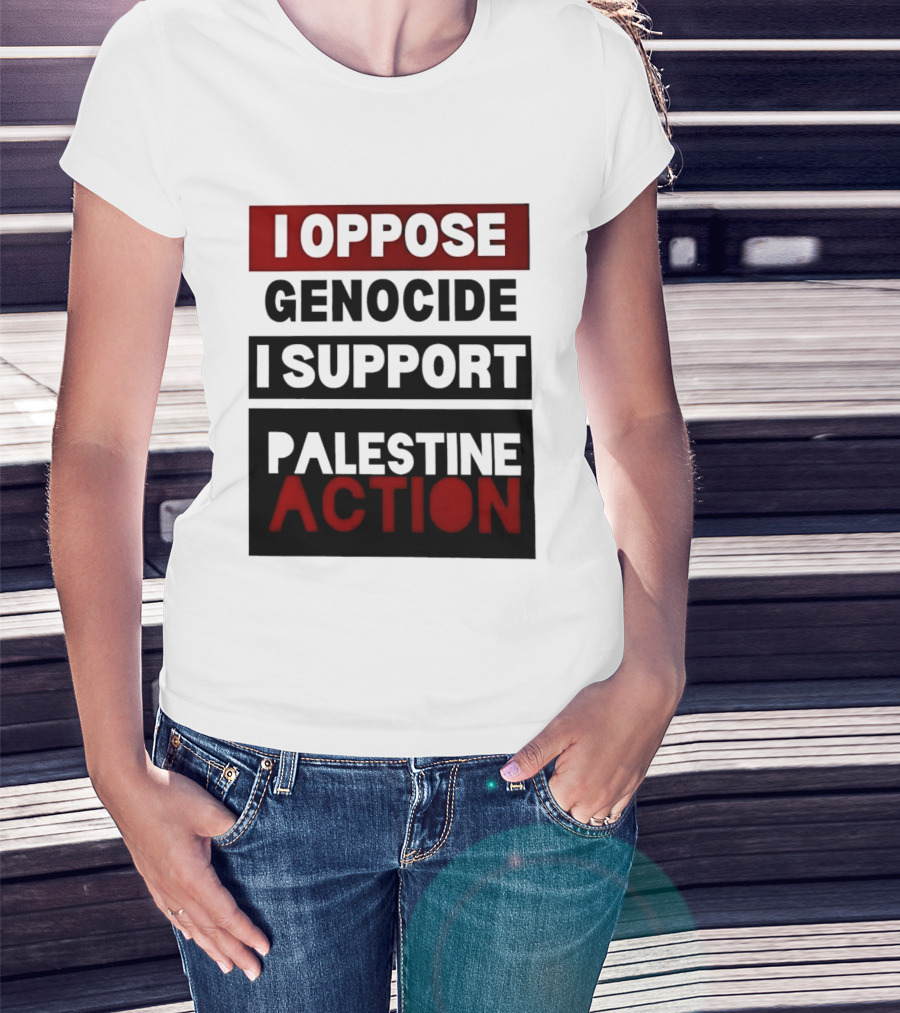 I Oppose Genocide I Support Palestine Action T-Shirt