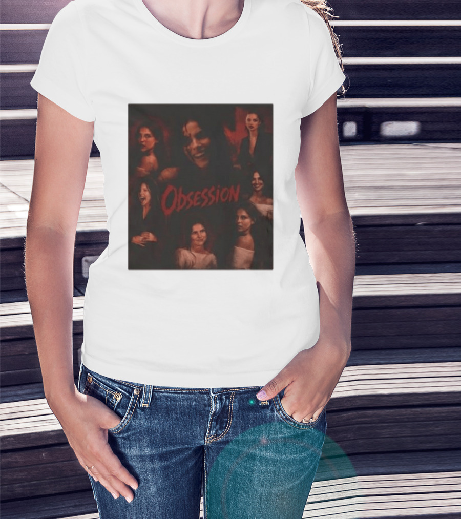 Obsession Nikki Multiple Expressions Dark Red Portraits T-Shirt