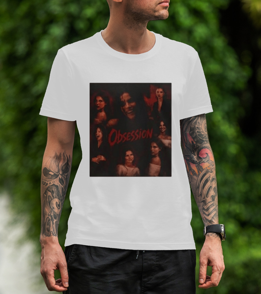 Obsession Nikki Multiple Expressions Dark Red Portraits T-Shirt