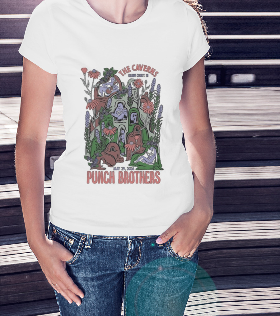 Punch Brothers Live Concert The Caverns Pelham TN 05.29.2026 T-Shirt
