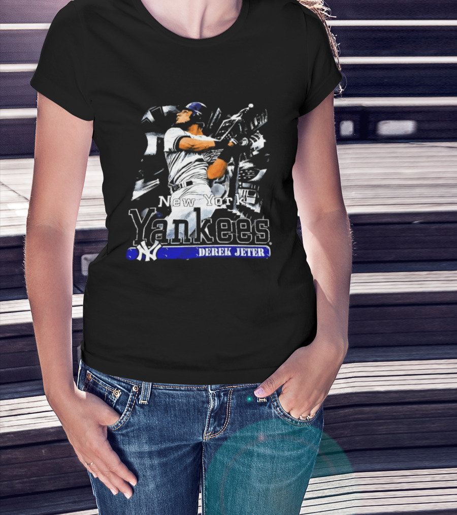 Yankees Derek Jeter Career Highlights New York Baseball Legend T-Shirt