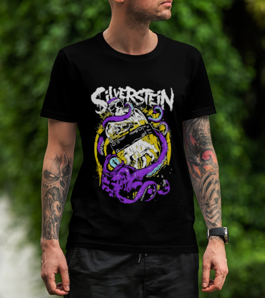 Silverstein Ghost Killer Entertainment Band Merch Tentacle T-Shirt