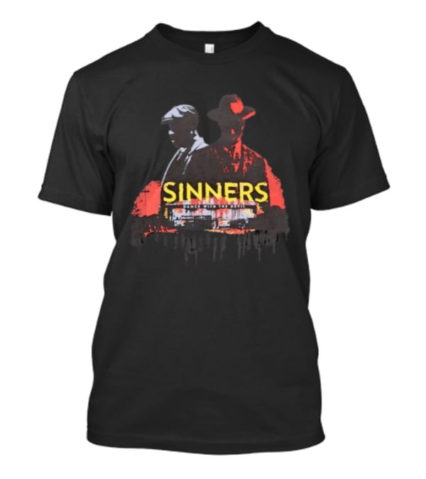 Sinners Dance With The Devil Film Noir Crime Drama T-Shirt