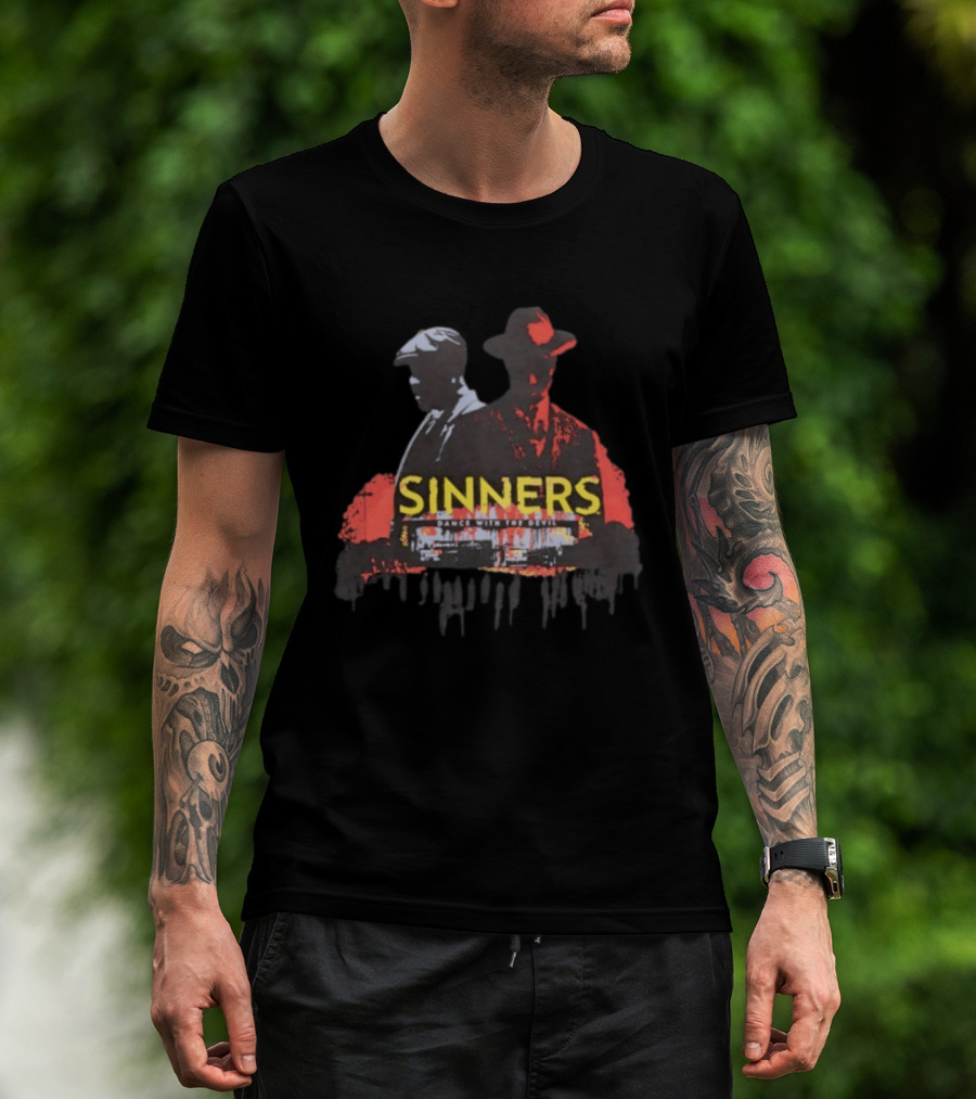 Sinners Dance With The Devil Film Noir Crime Drama T-Shirt