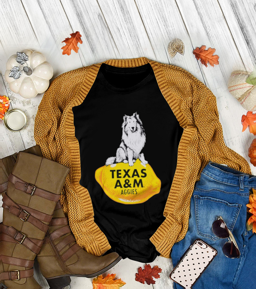 Texas A and M Aggies Husky Lemon T-Shirt