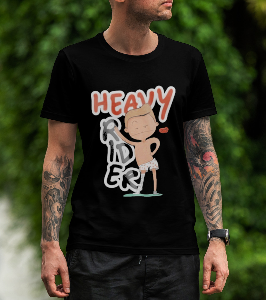 Srinivas Ganesh Heavy Rider Cartoon Character Comical Pose T-Shirt
