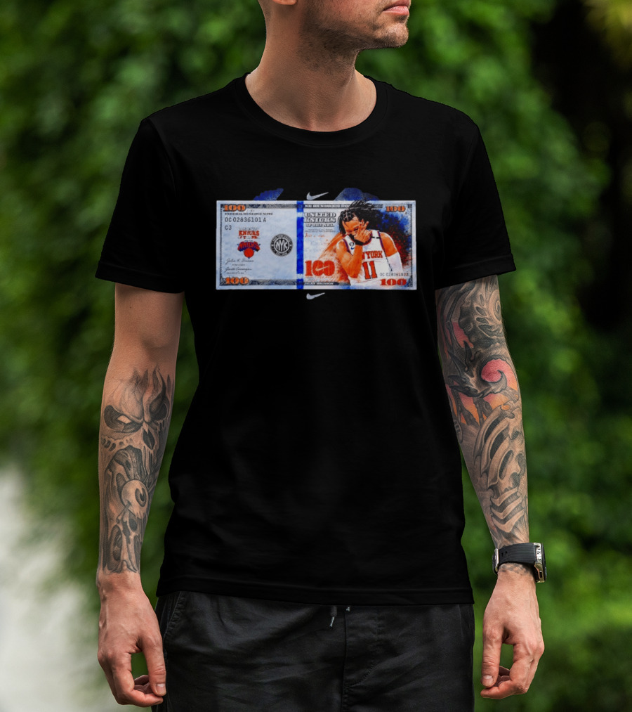Jalen Brunson New York Knicks United Kinicks NBA Money Note T-Shirt