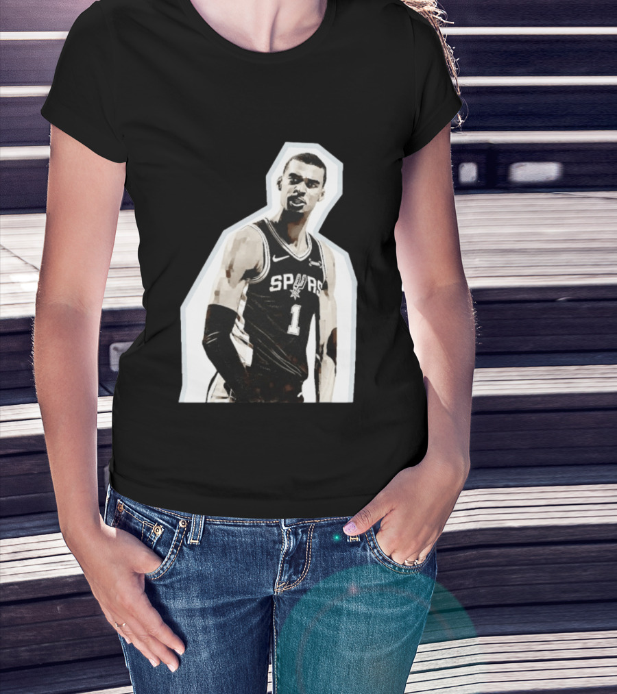 Victor Wembanyama Spurs Number 1 Basketball Jersey T-Shirt