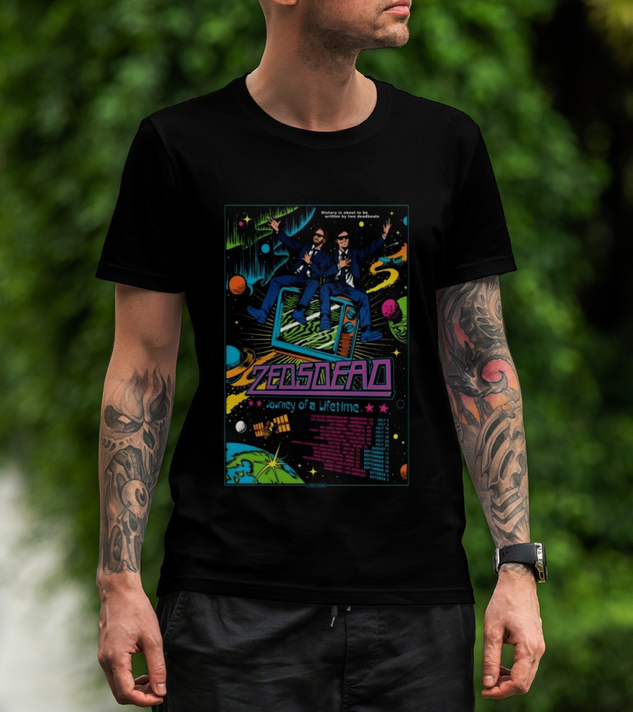 Zeds Dead Journey Of A Lifetime History Is About To Be Written By Two Deadbeats Tour 2026 T-Shirt