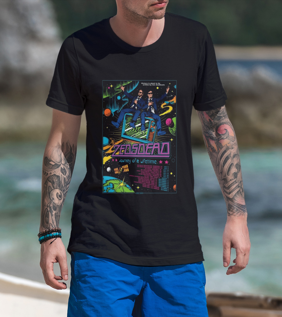 Zeds Dead Journey Of A Lifetime History Is About To Be Written By Two Deadbeats Tour 2026 T-Shirt