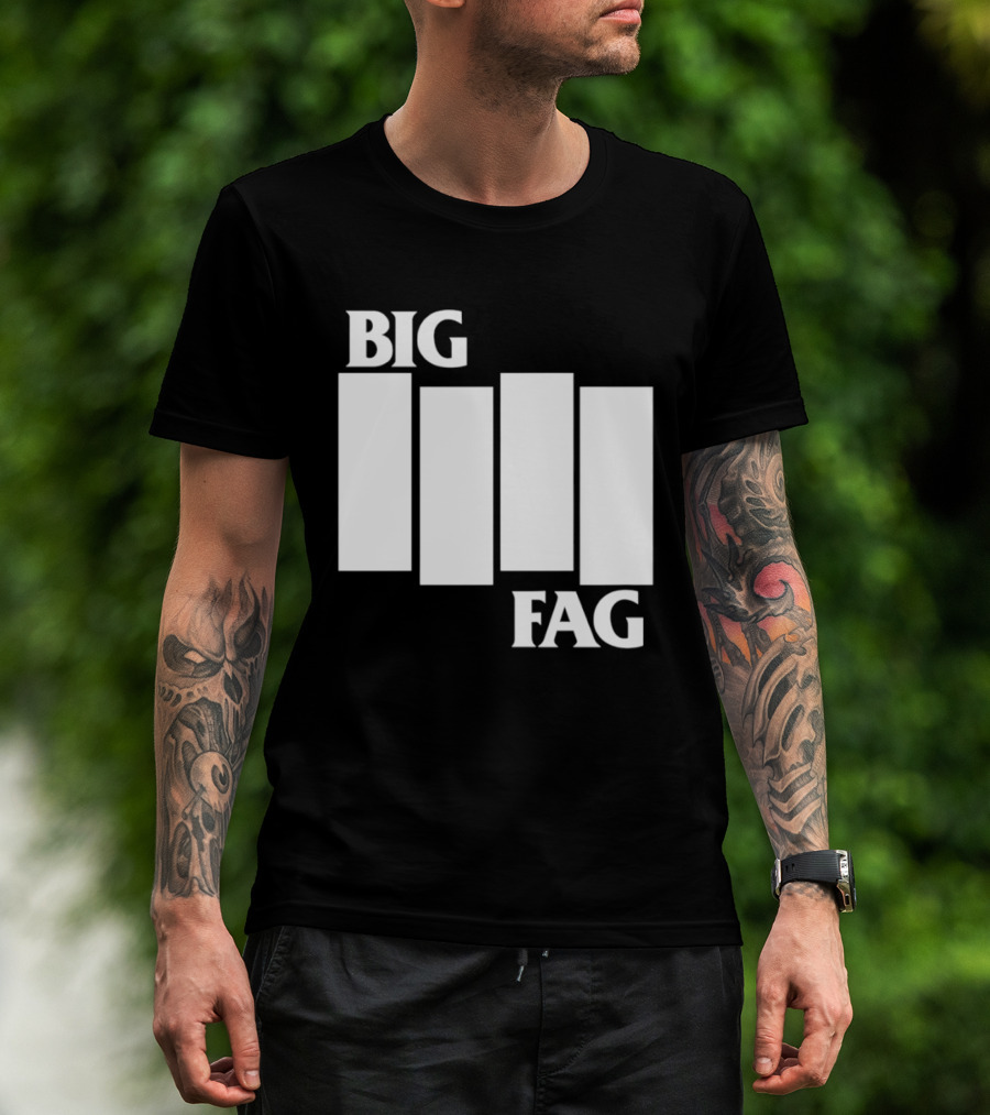 Big Fag Black Flag Bars 2026 T-Shirt