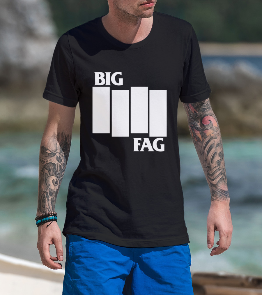 Big Fag Black Flag Bars 2026 T-Shirt