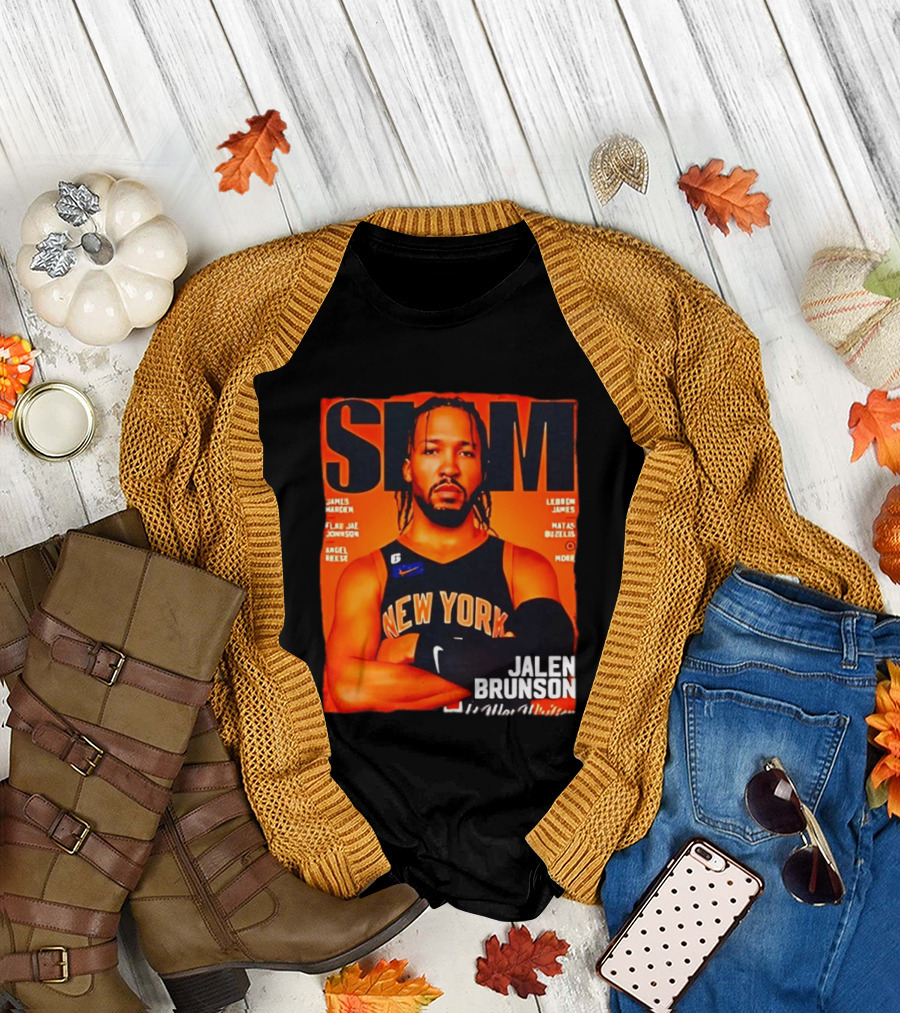 Slam Magazine New York Jalen Brunson Basketball T-Shirt