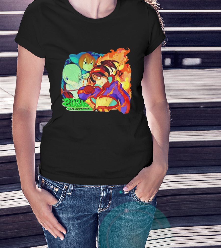 Snake Dragon 2020 Anime Group Denver Flaming Warrior T-Shirt