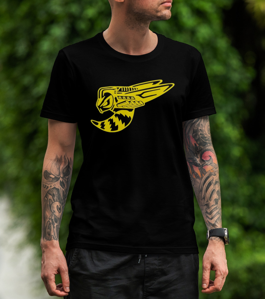 Supercharged Hornet Racing Style Yellow Black Hornet T-Shirt