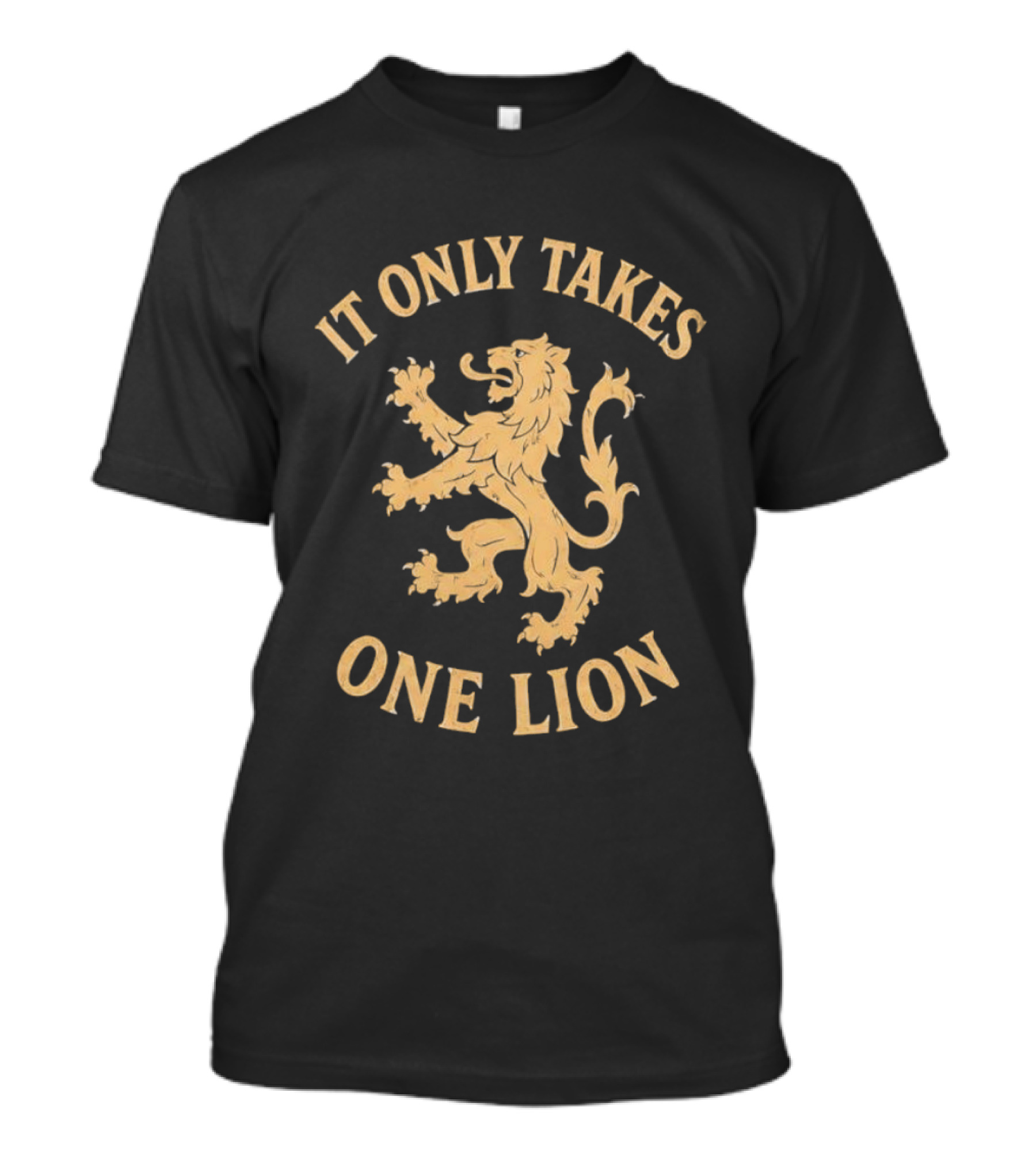 It Only Takes One Lion Vintage Distressed T-Shirt