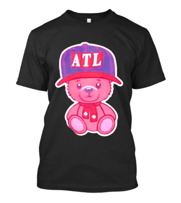 ATL Cap Teddy Bear Atlanta Braves Baseball Scarf T-Shirt