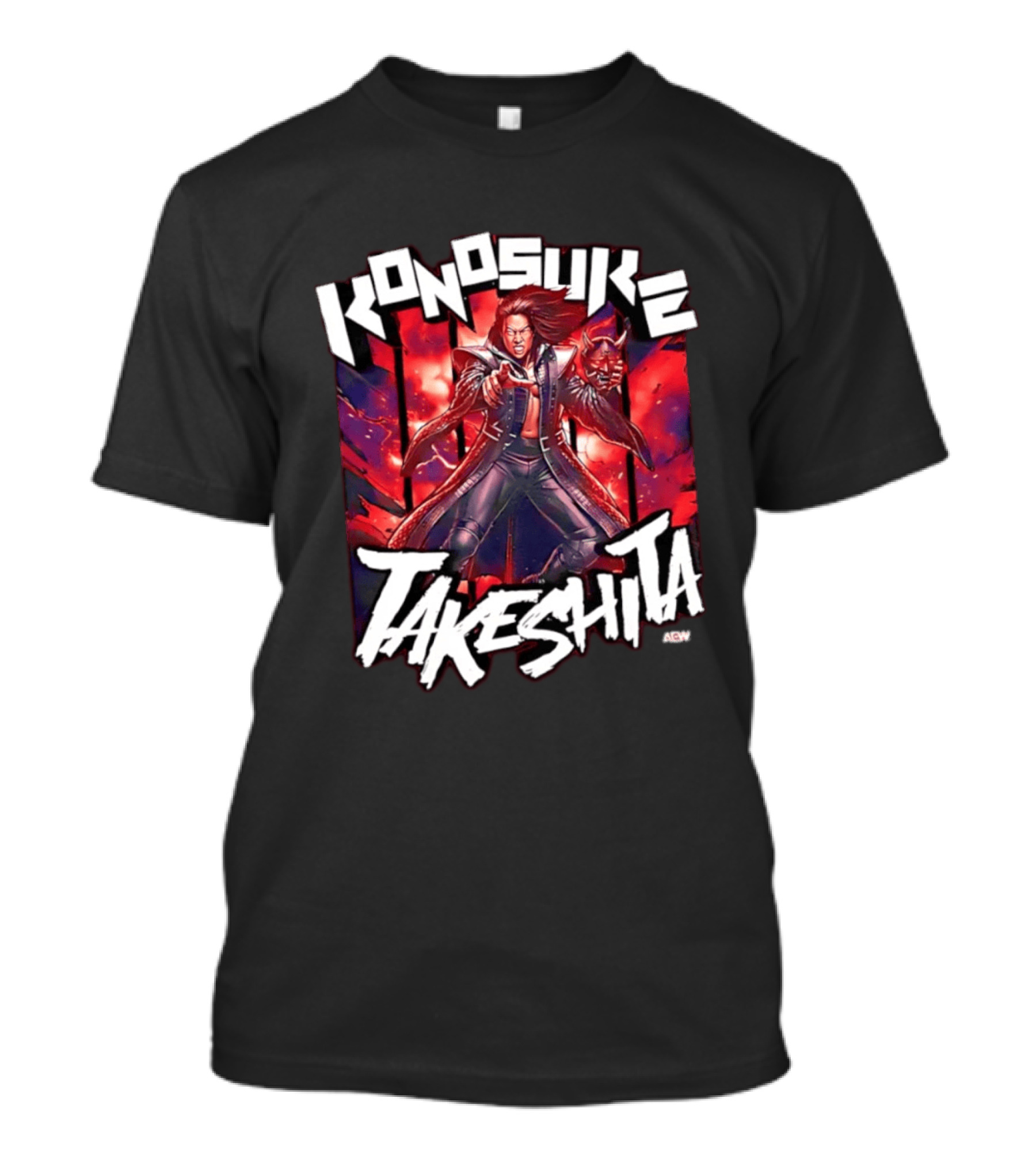 Konosuke Takeshita AEW All Elite Wrestling Comic Style Action T-Shirt