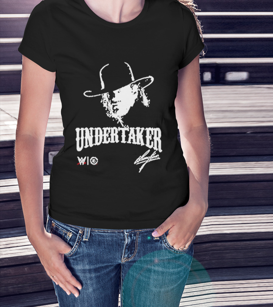 Undertaker WWE Hat Icon With Signature T-Shirt
