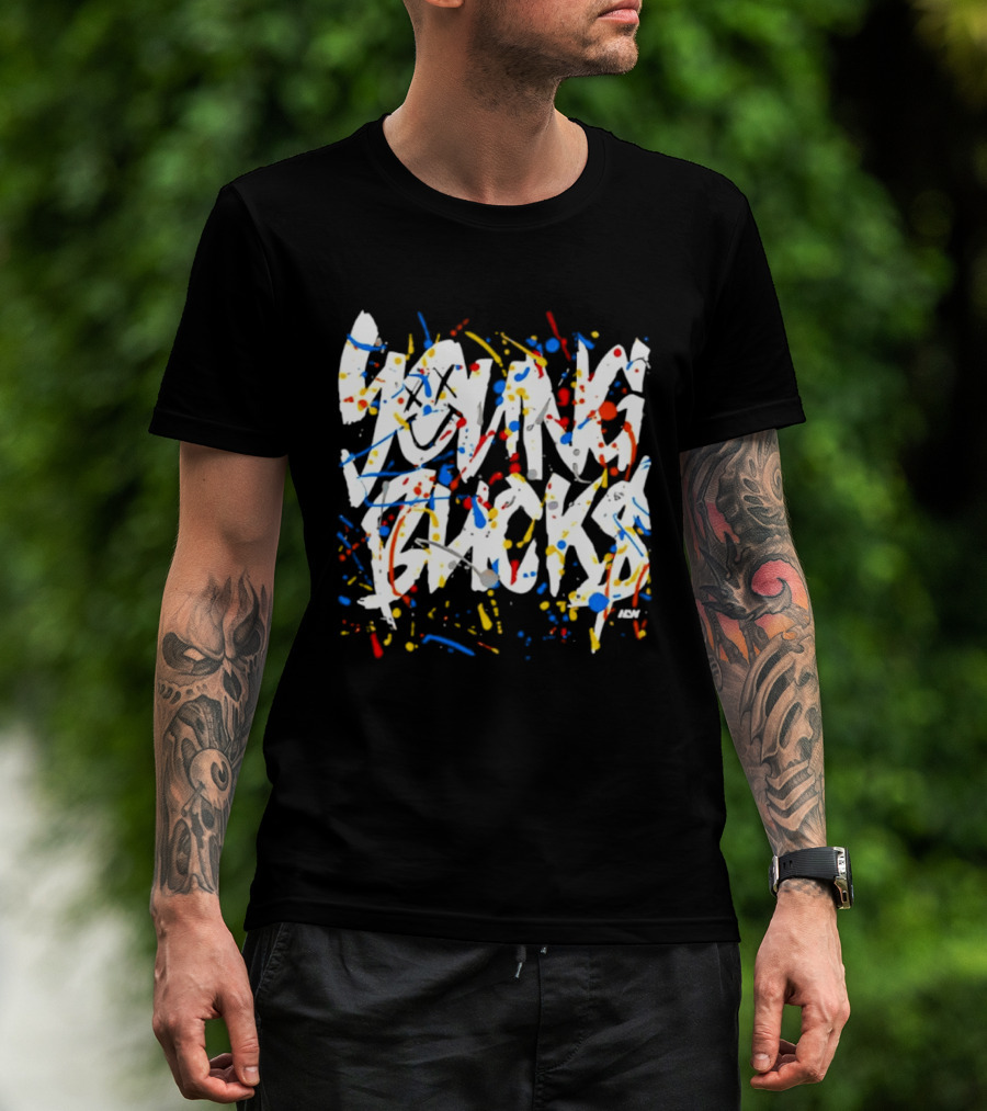Young Bucks Colorful Splatter Street T-Shirt