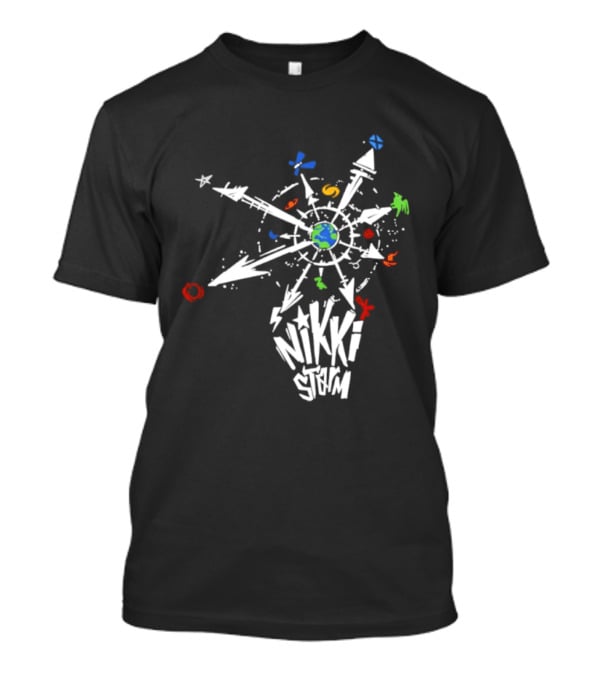 Nikki Storm Multiverse Compass Earth Adventure Multicolor T-Shirt