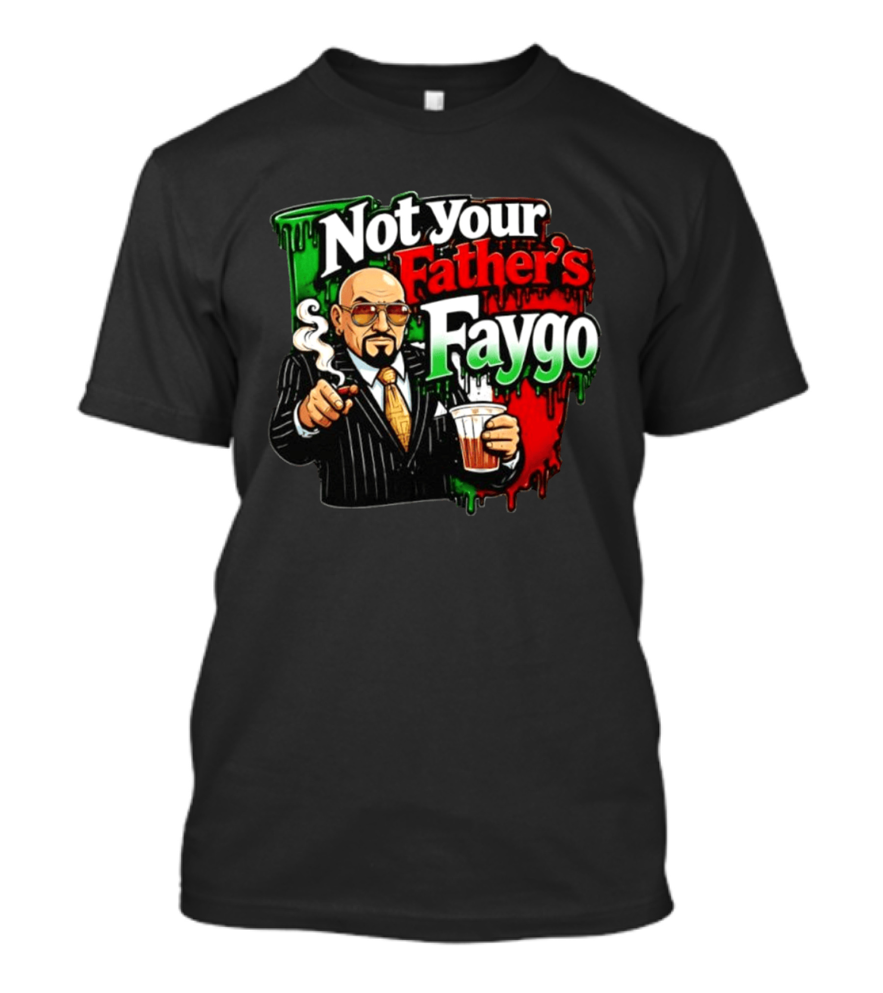 Not Your Father's Faygo Gangster Italian Flag Dripping T-Shirt