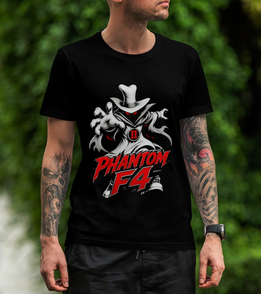 Phantom F4 Red Eyes Top Hat Cloaked Specter II T-Shirt