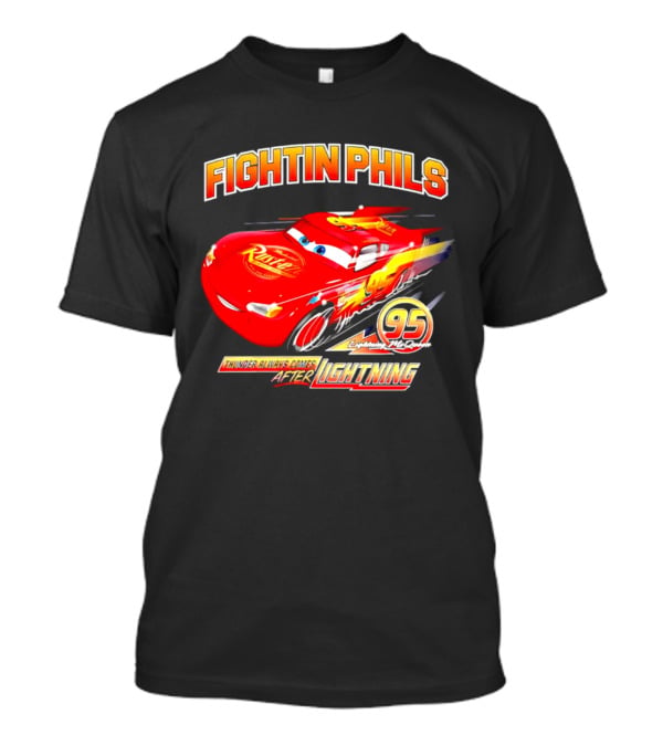 Fightin Phils OT Sports Cars Lightning McQueen Toddler 95 Rust Eze T-Shirt