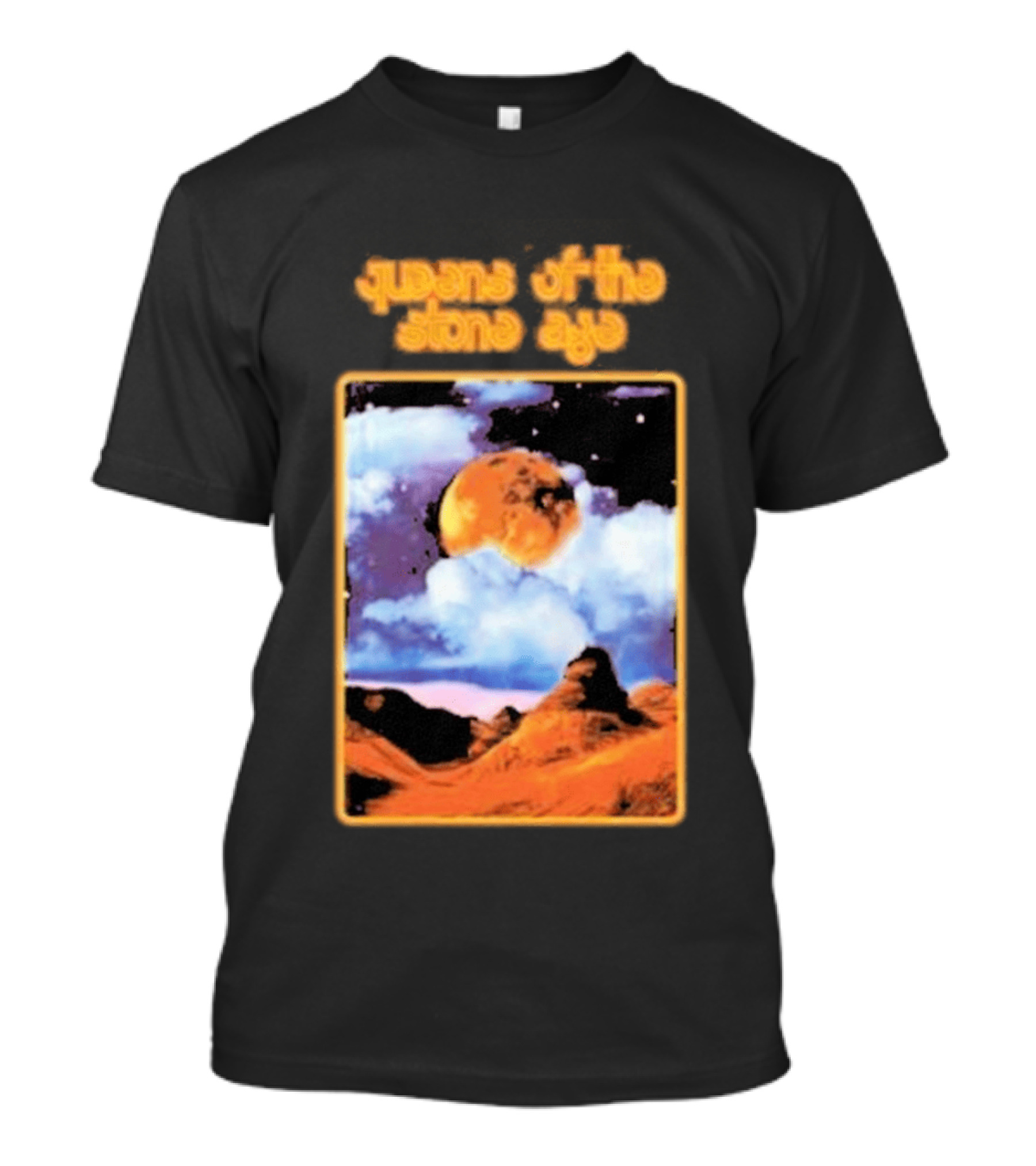Queens Of The Stone Age Cosmic Moon Scene T-Shirt