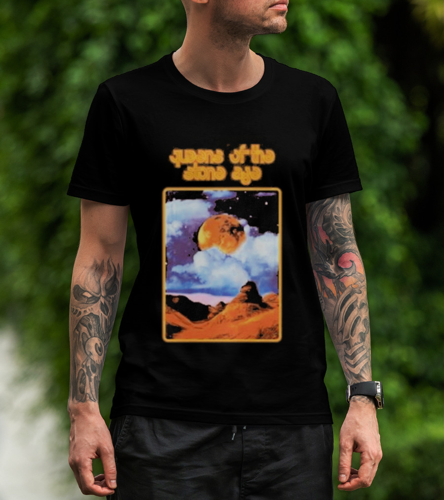 Queens Of The Stone Age Cosmic Moon Scene T-Shirt