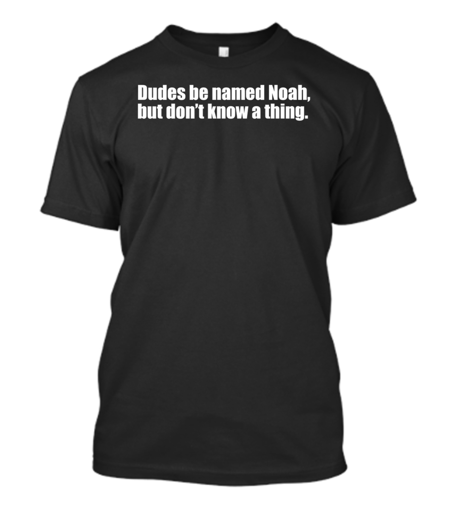 Dudes Be Named Noah But Don't Know A Thing T-Shirt