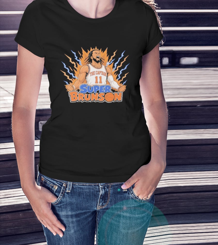 The Captain Super Brunson New York Knicks Jalen Brunson 11 T-Shirt
