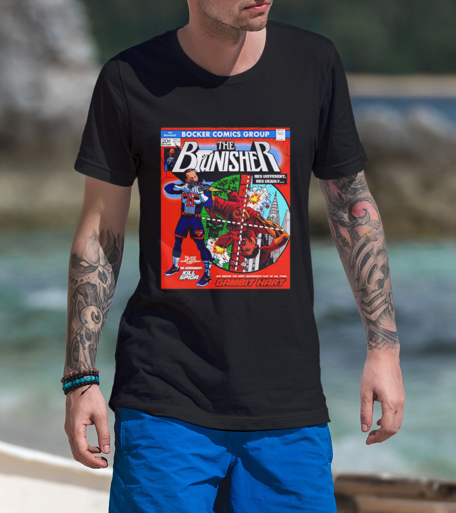 Bocker Comics Group The Brunisher He's Different He's Deadly Kill Spida Gambit Hart T-Shirt