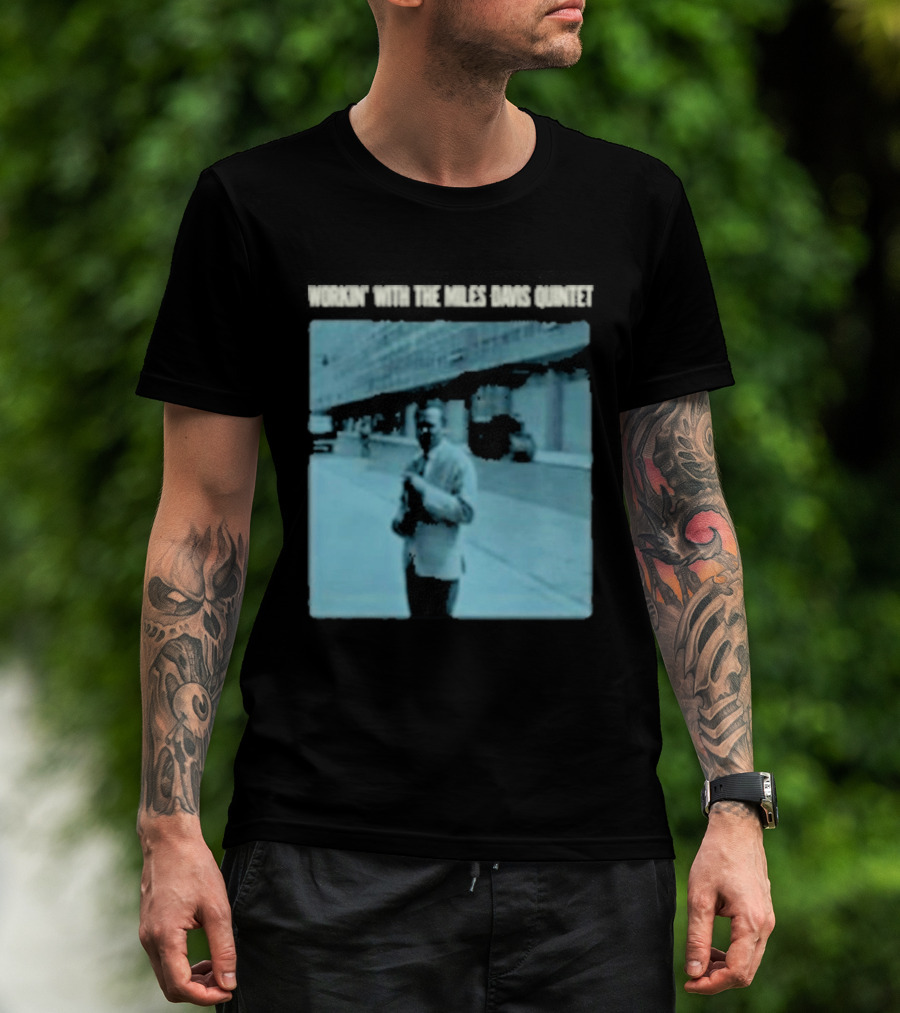 Workin' Miles Davis Quintet Blue Album Cover Streetscape T-Shirt