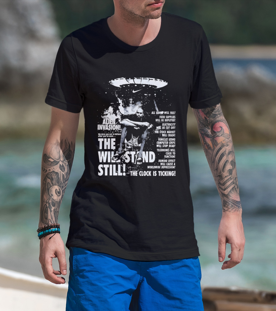 Victor Wembanyama San Antonio Spurs Alien Invasion The Will Stand Still The Is Ticking T-Shirt