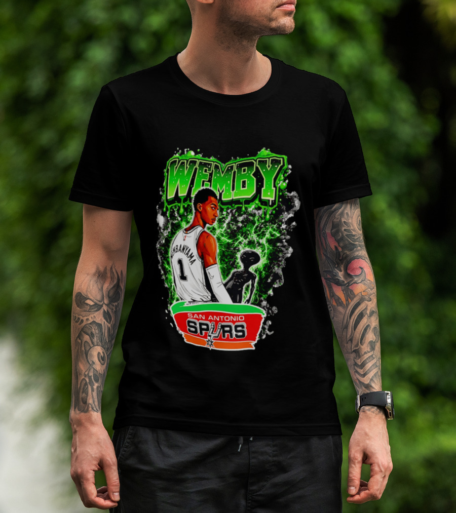 Wemby Victor Wembanyama San Antonio Spurs Alien T-Shirt