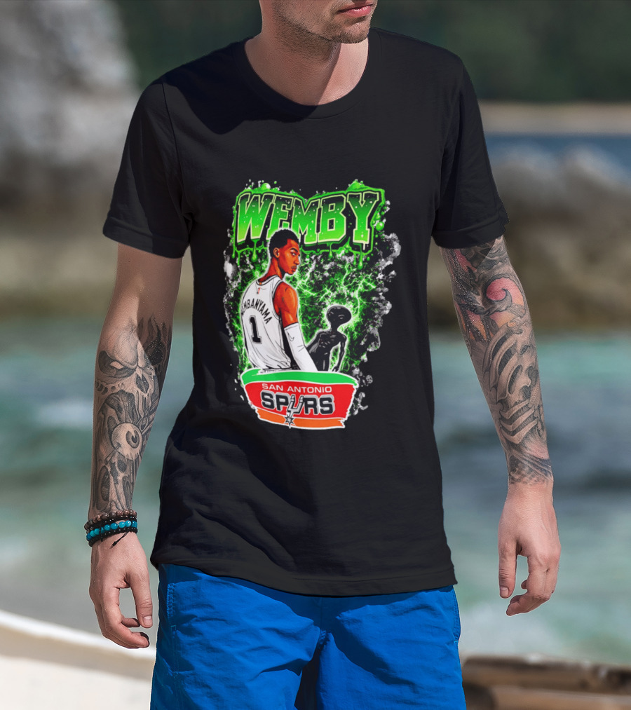 Wemby Victor Wembanyama San Antonio Spurs Alien T-Shirt