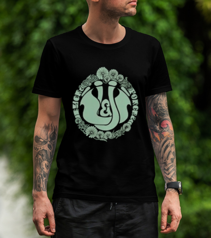 Massenomics Unpaid And Underrated Flowered Circular T-Shirt
